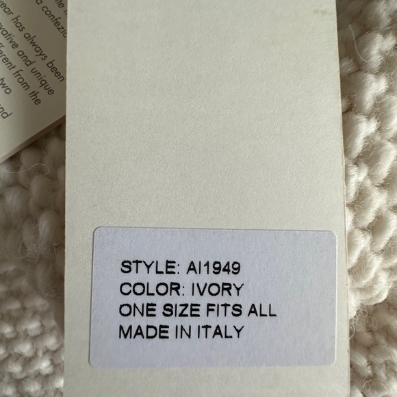 NWT cocogio Women's One Size Ivory Knit Cowl Neck Open Sides Poncho Sweater Top - Picture 12 of 15